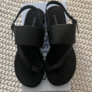 AEROSOLES Elegant Black Sandals